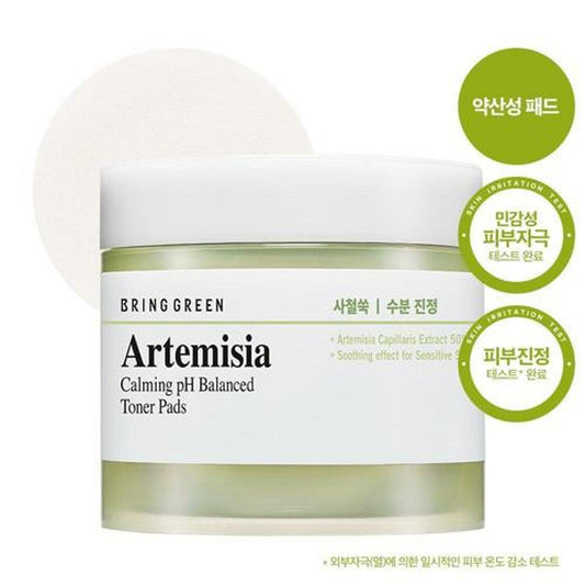 BRINGGREEN Artemisia Calming pH Balanced Toner Pads 90 Sheets