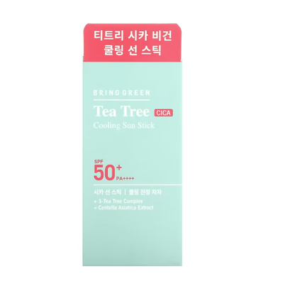 Bringgreen, Tea Tree CICA Cooling Sun Stick, SPF 50+ PA++++, 0.77 oz (22 g)