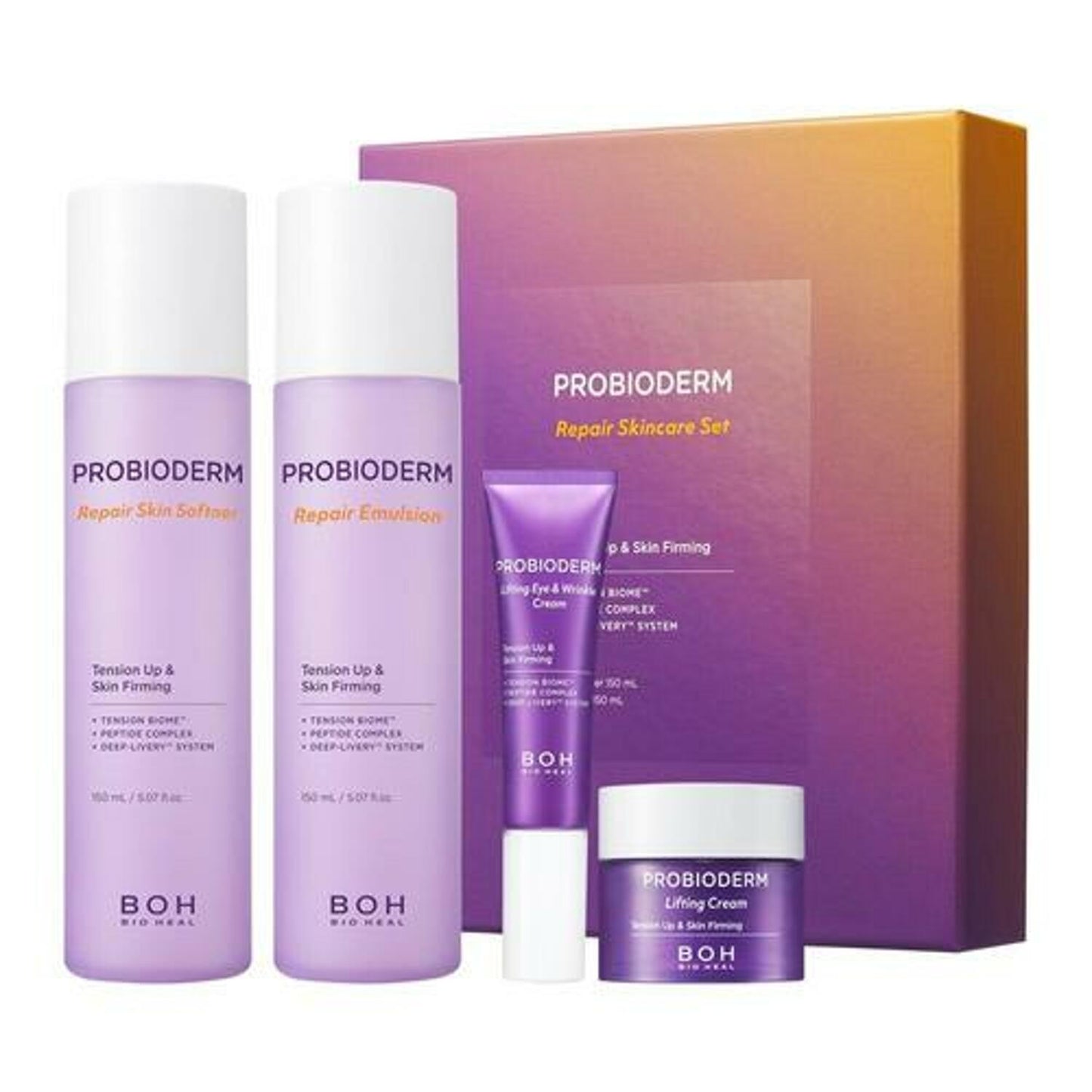 BIOHEAL BOH Probioderm Repair Skin Softner 150ml + Emulsion 150ml Special Set