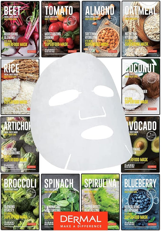 [Dermal Korea] Super Food Facial Sheet Mask (30g)